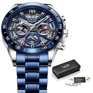 LIGE Luxury Chronograph Watch for Men | 8944